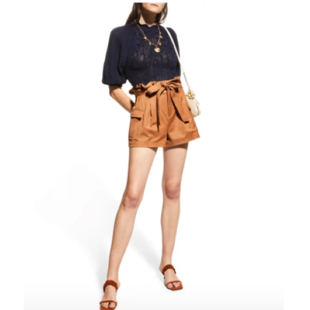 Alice + Olivia Laurine Paperbag Cargo Shorts
